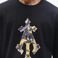 ALMOST GODS | ECHO ALPHA CROSS BOXY TEE { BLACK