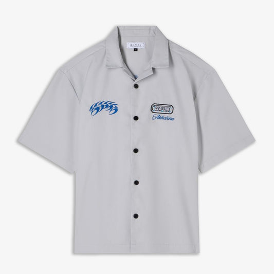 EDWIN | STAFF UNIFORM SHIRT SS { PALE GREY
