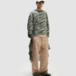 ALMOST GODS | EMBERSTRIPE CAMOUFLAGE BOXY SWEATSHIRT { MILITARY GREEN