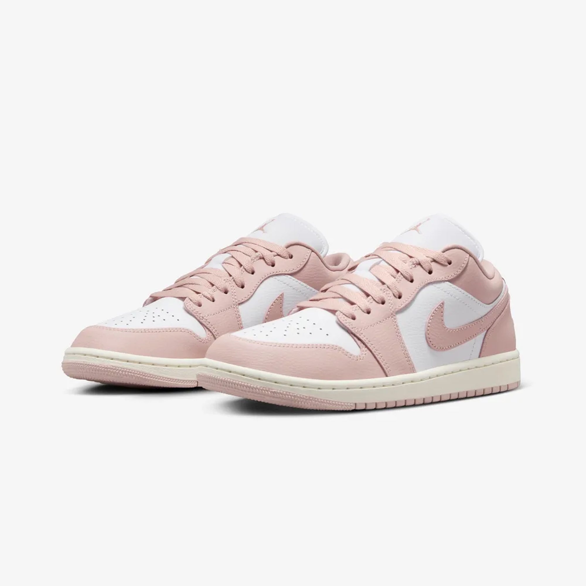 white and pink jordan 1