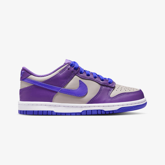 Nike | DUNK LOW (GS) { COLLEGE GREY/PERSIAN VIOLET-WILD GRAPE