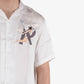 Represent | STORMS IN HEAVEN SATIN SHIRT  { FLAT WHITE