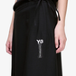 Y-3 | SPORT UNIFORM RAW CUT 3 STRIPES SKIRT { BLACK