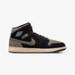 JORDAN | AIR JORDAN 1 MID SE { BLACK/OLIVE GREY-LT WILD MANGO