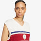 Adidas Originals | RETRO SPORTS CRICKET-INSPIRED VEST { OFF WHITE