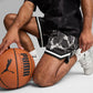 PUMA | HOOPS x LAFRANCE WRITTEN IN CHROME SHORTS { PUMA BLACK/WHITE