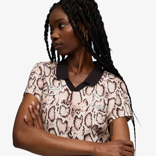 PUMA | x A$AP ROCKY SNAKE SKIN FUTBOL DRESS { FROSTED IVORY-AOP