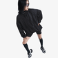 NIKE | PLEATED TRACK JACKET { BLACK/BLACK