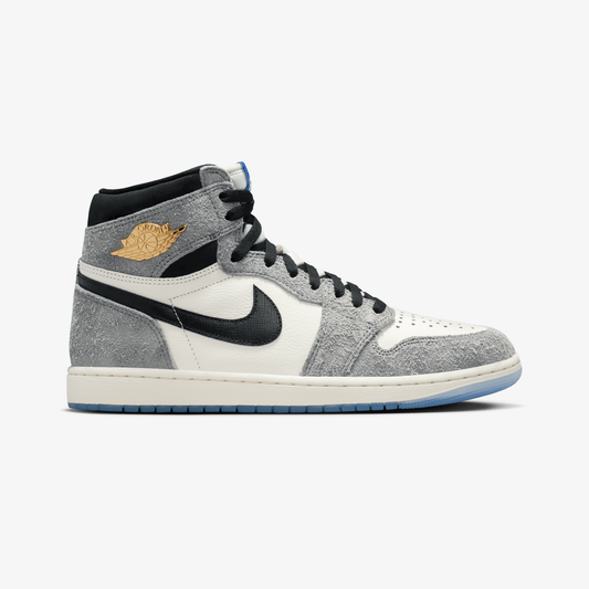 JORDAN | AIR JORDAN 1 RETRO HIGH OG { COOL GREY/BLACK-SAIL-GAME ROYAL