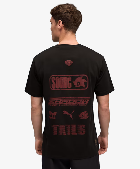 PUMA | x SONIC GRAPHIC TEE { PUMA BLACK