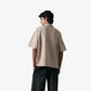 ALMOST GODS | DEBRIS BOXY POLO { BEIGE