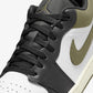 JORDAN | AIR JORDAN 1 LOW { BLACK/WHITE-MEDIUM OLIVE