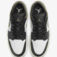 JORDAN | AIR JORDAN 1 LOW { BLACK/WHITE-MEDIUM OLIVE