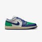 JORDAN | AIR JORDAN 1 LOW { SAIL/DEEP ROYAL BLUE-STADIUM GREEN