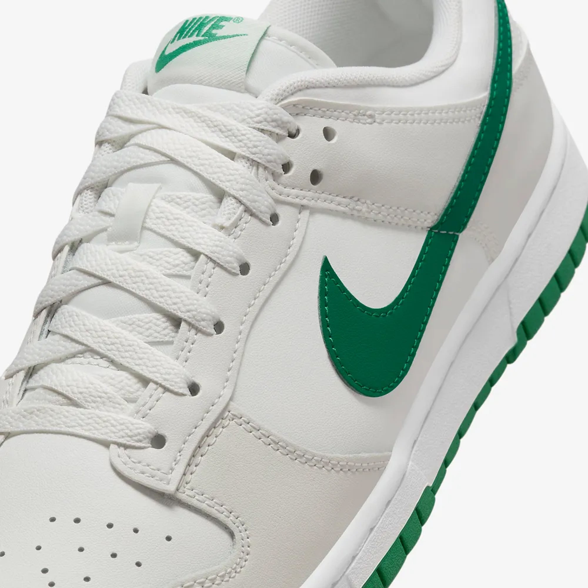 Buy White and Malachite Dunk Low Retro Shoes for Men Online