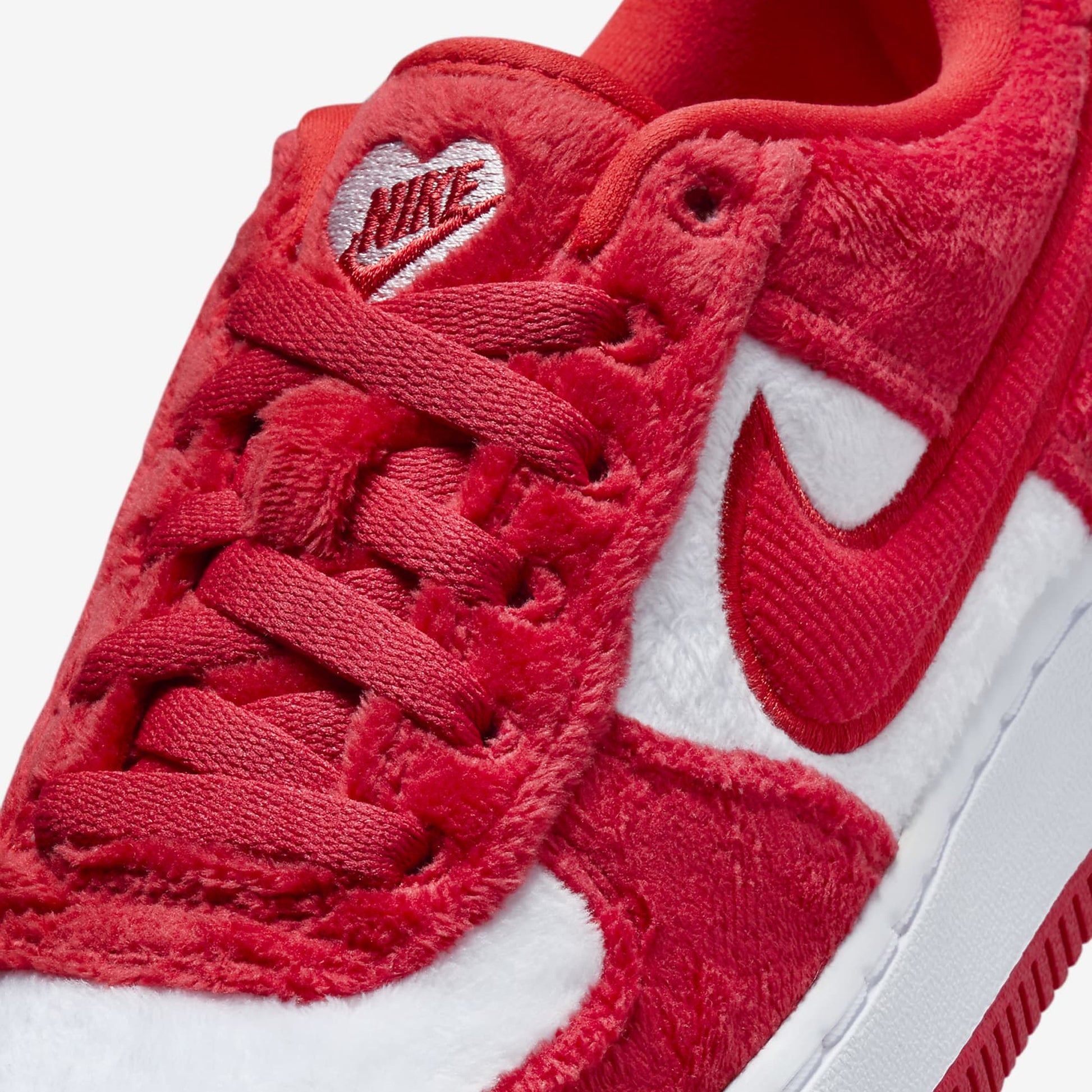 Nike AIR FORCE (GS) FIRE RED/LT CRIMSON-WHITE-PINK FOAM