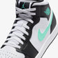 Jordan | AIR JORDAN 1 MID  { WHITE/GREEN GLOW-BLACK