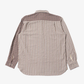 UNIVERSAL WORKS | MADISON CHECK/STRIPE STATION SHIRT { BROWN/BEIGE