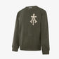 ALMOST GODS | ALPHA CROSS KNIT SWEATER { OLIVE