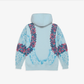 F A R A K | REMINISCENCE HANDMADE HOODIE { BLUE