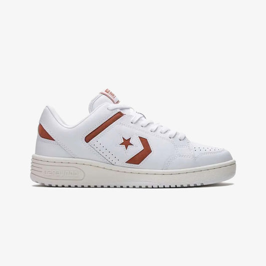 Converse | WEAPON LEATHER { WHITE/RED