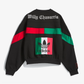 ADIDAS ORIGINALS | x WILLY CHAVARRIA FLEECE CREWNECK { BLACK/RED/GREEN