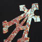 ALMOST GODS | SHATTERED ALPHA CROSS HOODIE { BLACK