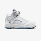 JORDAN | AIR JORDAN 5 RETRO OG (GS) { WHITE METALLIC