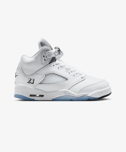 JORDAN | AIR JORDAN 5 RETRO OG (GS) { WHITE METALLIC