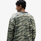 ALMOST GODS | EMBERSTRIPE CAMOUFLAGE BOXY SWEATSHIRT { MILITARY GREEN