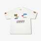 Superkicks | BUMPER STICKER TEE  { OFF WHITE
