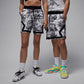 JORDAN | SPORT DRI-FIT PRINTED DIAMOND SHORTS { WHITE/BLACK/BLACK