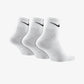 NIKE | PERFORMANCE LIGHTWEIGHT TRAINING ANKLE SOCKS (3 PAIRS) { WHITE/BLACK