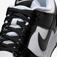 NIKE | DUNK LOW SE "GLOSS" { WHITE/BLACK-WHITE-METALLIC SILVER