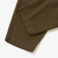 UNIVERSAL WORKS | COMFORT MOLESKIN PLEATED TRACK PANT { KHAKI
