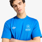 ADIDAS | MERCEDES - AMG PETRONAS FORMULA 1 TEAM BLUE WONDER TEE { BLUE BIRD/WHITE