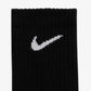NIKE | EVERYDAY LIGHTWEIGHT TRAINING CREW SOCKS { BLACK/WHITE