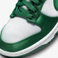Nike | DUNK LOW  { WHITE/TEAM GREEN