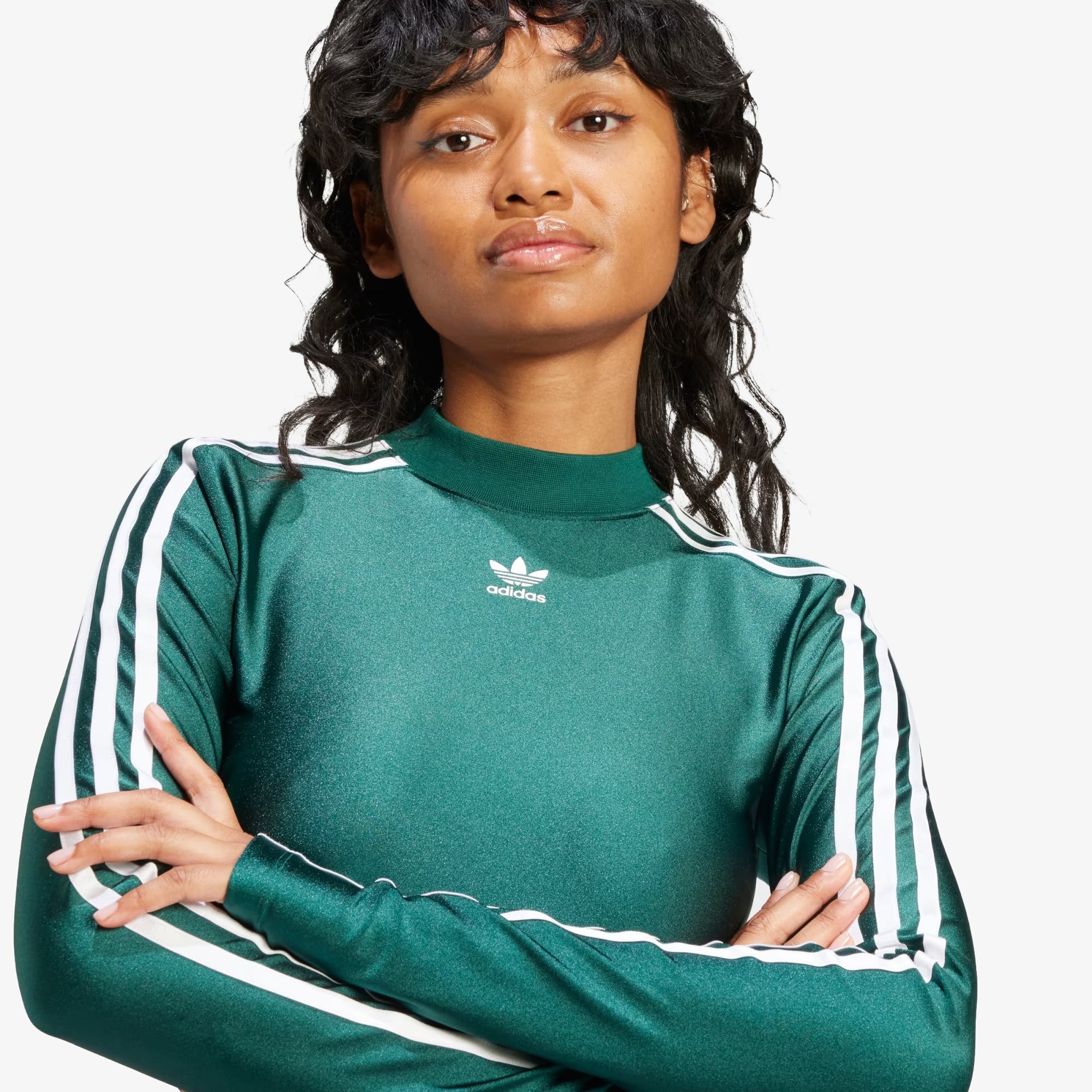 Buy Adidas Originals 3-Stripes Cropped Long Sleeve T-shirt for