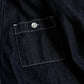 FDMTL | DENIM HAORI SHIRT RINSE { INDIGO