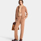 SPORTY & RICH | SRC WOOL CASHMERE TROUSERS { CAMEL