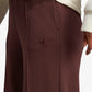 Adidas Originals | PREMIUM ESSENTIALS WIDE-LEG PINTUCK PANTS  { BROWN