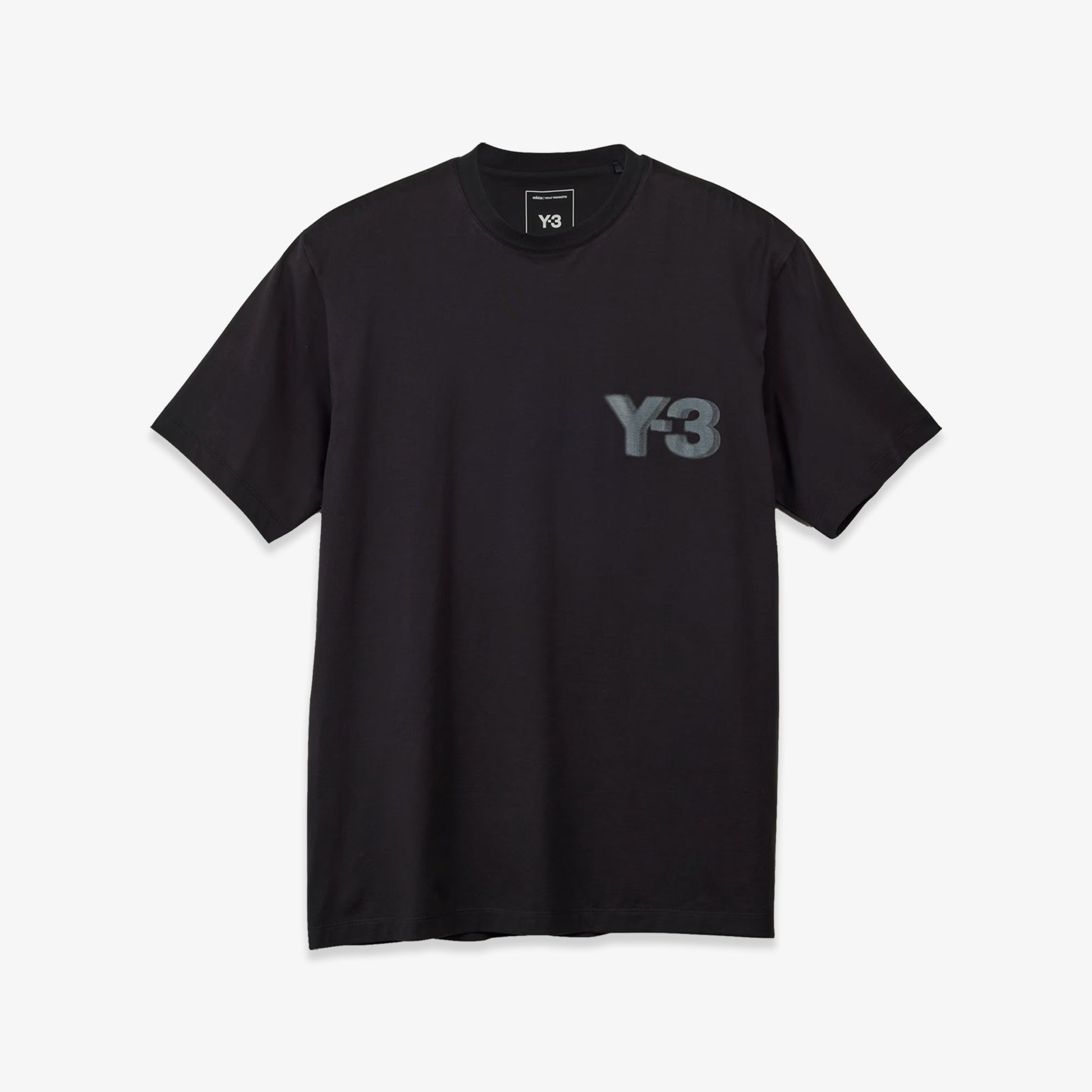 Y-3 | LOGO SHORT SLEEVE TEE { BLACK – Superkicks