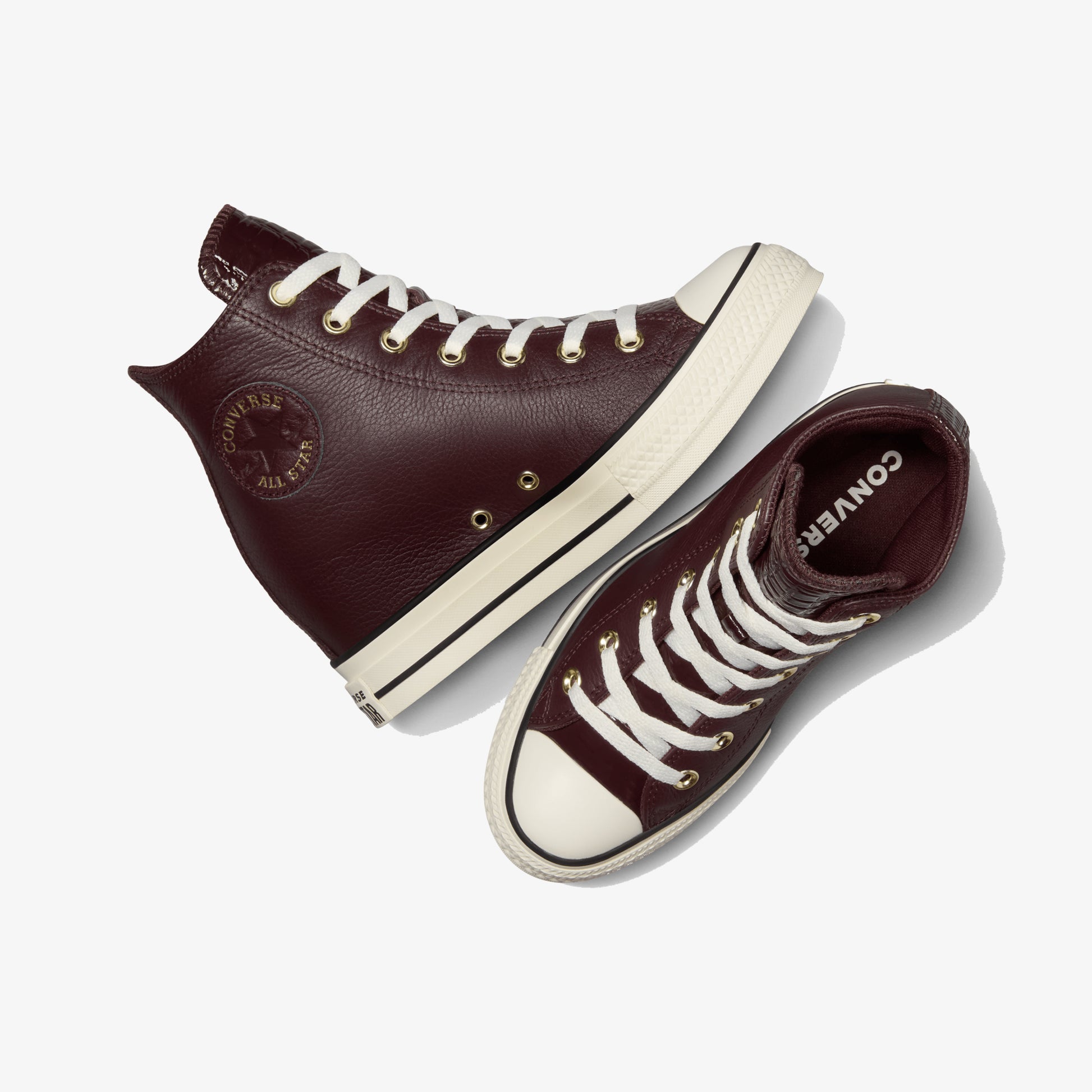 Dark Root Converse Blue And Brown Leather Converse CHUCK TAYLOR