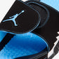 JORDAN | HYDRO 5 RETRO  { BLACK/UNIVERSITY BLUE-WHITE
