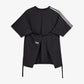 Y-3 | SAIL CLOSURE SHORT SLEEVE TEE  { BLACK
