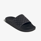 ADIDAS | ADILETTE SLIDES { CORE BLACK/CORE BLACK/GREY SIX
