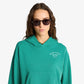 SPORTY & RICH | WELLNESS STUDIO CROPPED HOODIE { SPRING GREEN/WHITE
