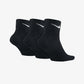 NIKE | PERFORMANCE LIGHTWEIGHT TRAINING ANKLE SOCKS (3 PAIRS) { BLACK/WHITE