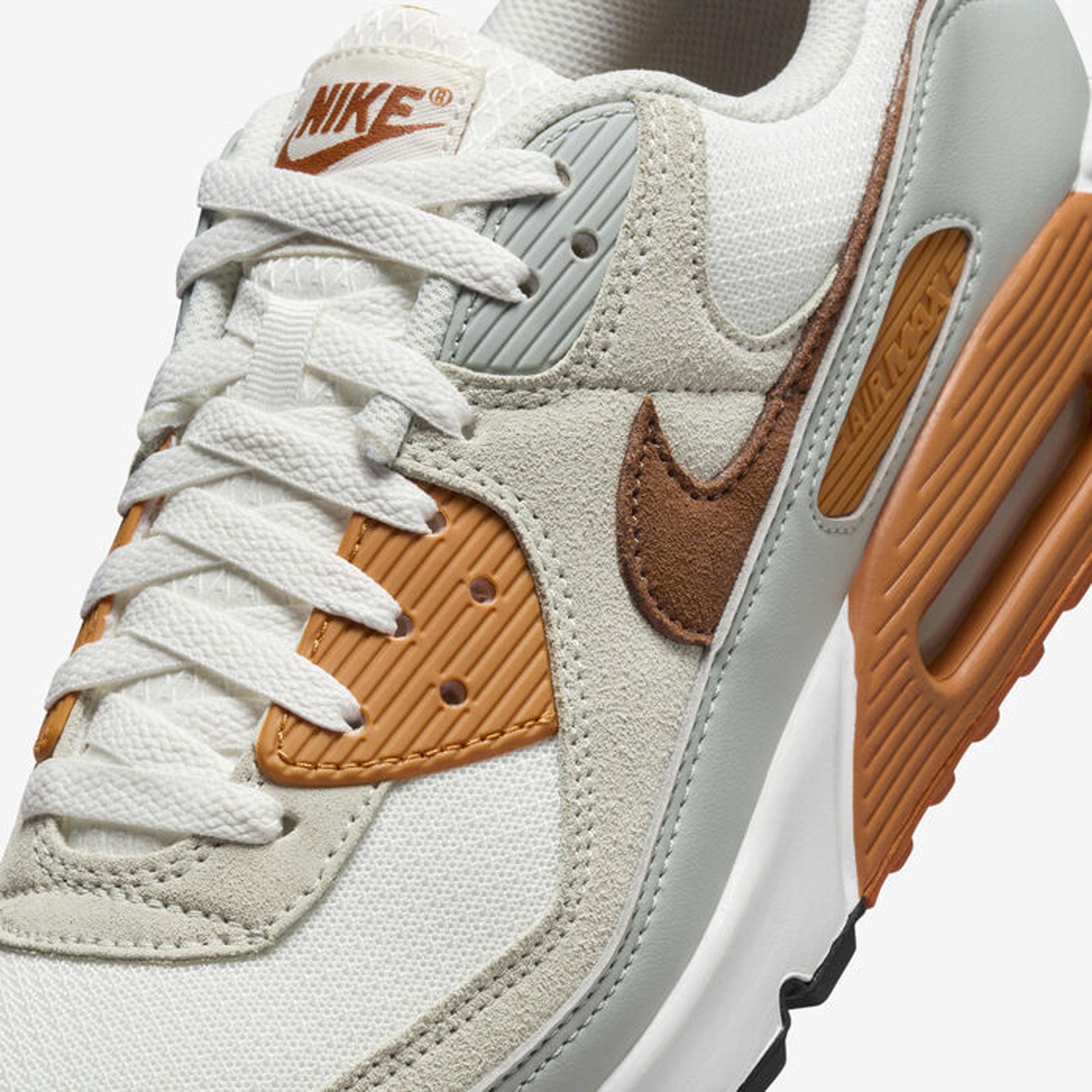 Nike AIR MAX 90 SUMMIT WHITE/LT BRITISH TAN-MONARCH – Superkicks